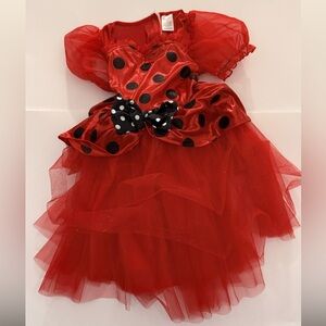 Charming Red and Black Polka Dot Kids Costume